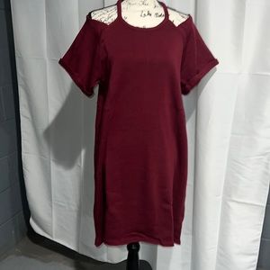 Torrid Mini Cozy Fleece Cold Shoulder Dress